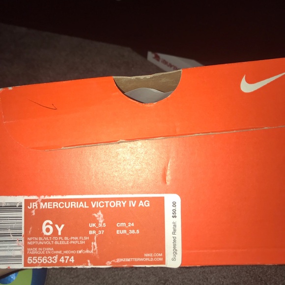 JR Mercurial Victory IV AG Size:6Y - Picture 3 of 3